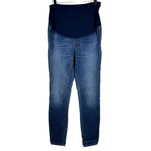 Madewell Over the Belly Maternity Skinny Jeans Danny Blue Wash Size 27 G8318